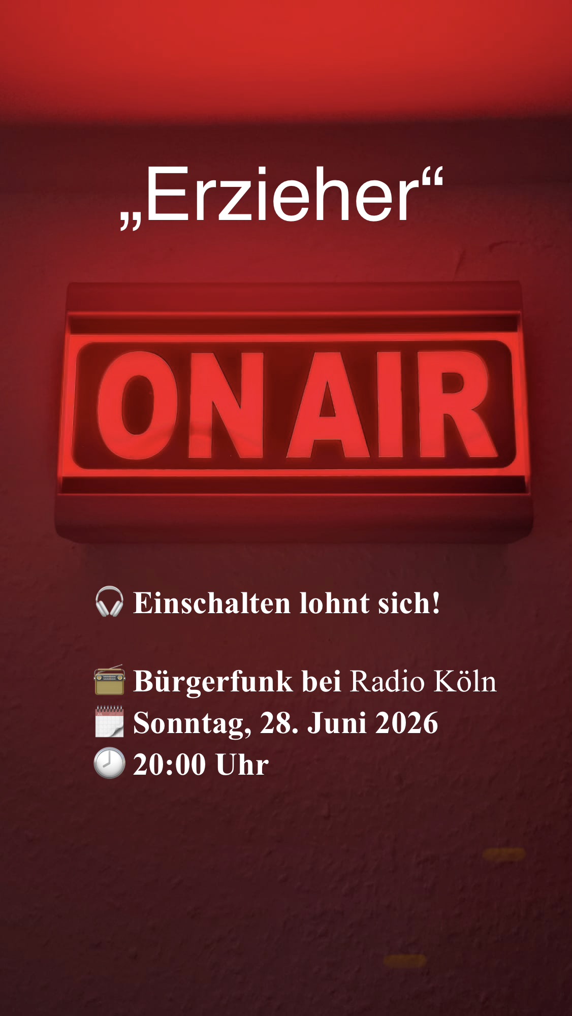 Erzieher im Radio